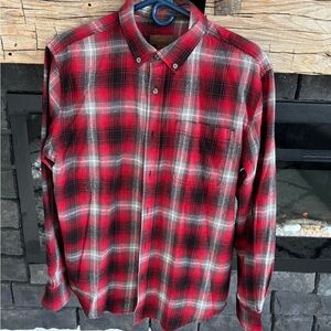 Northwest Red and Black Plaid Casual Shirt